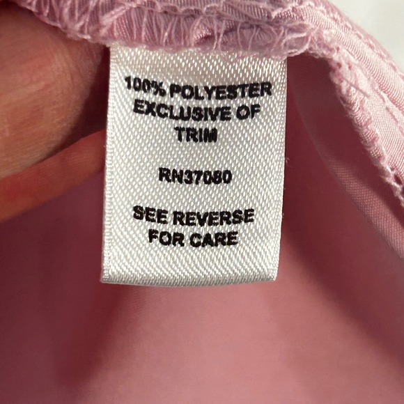 Cato Womens Pink Long Sleeve Button Up Shirt Top Size L - Picture 3 of 9